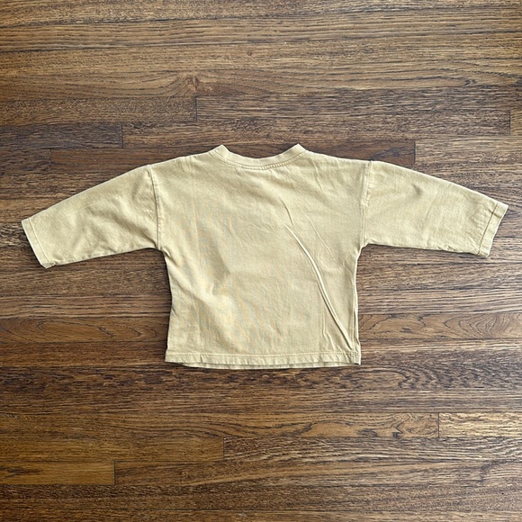 Girls The Campamento Tan Long Sleeve Cotton Graphic Tee Shirt - Picture 4 of 4